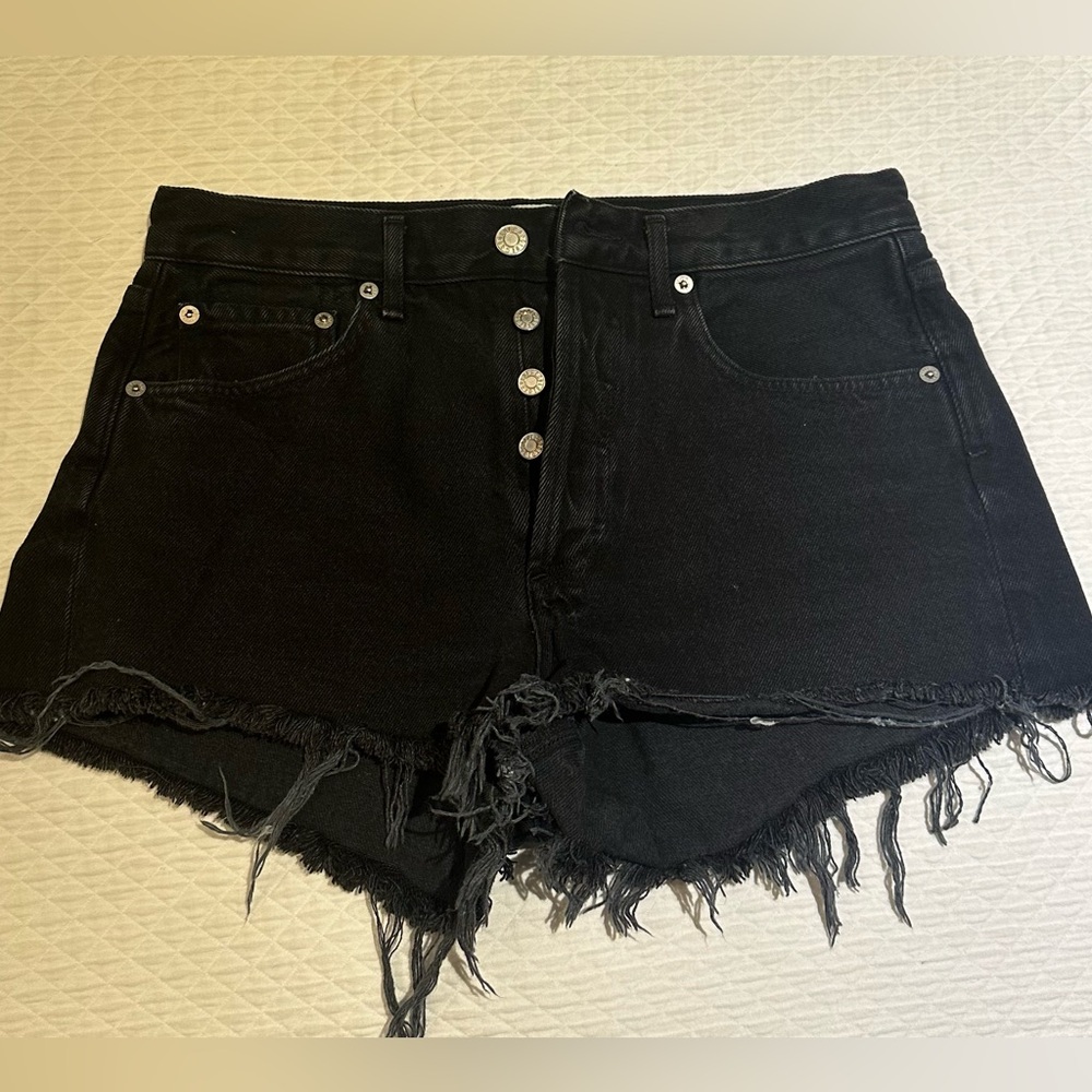 Agolde black jean shorts!